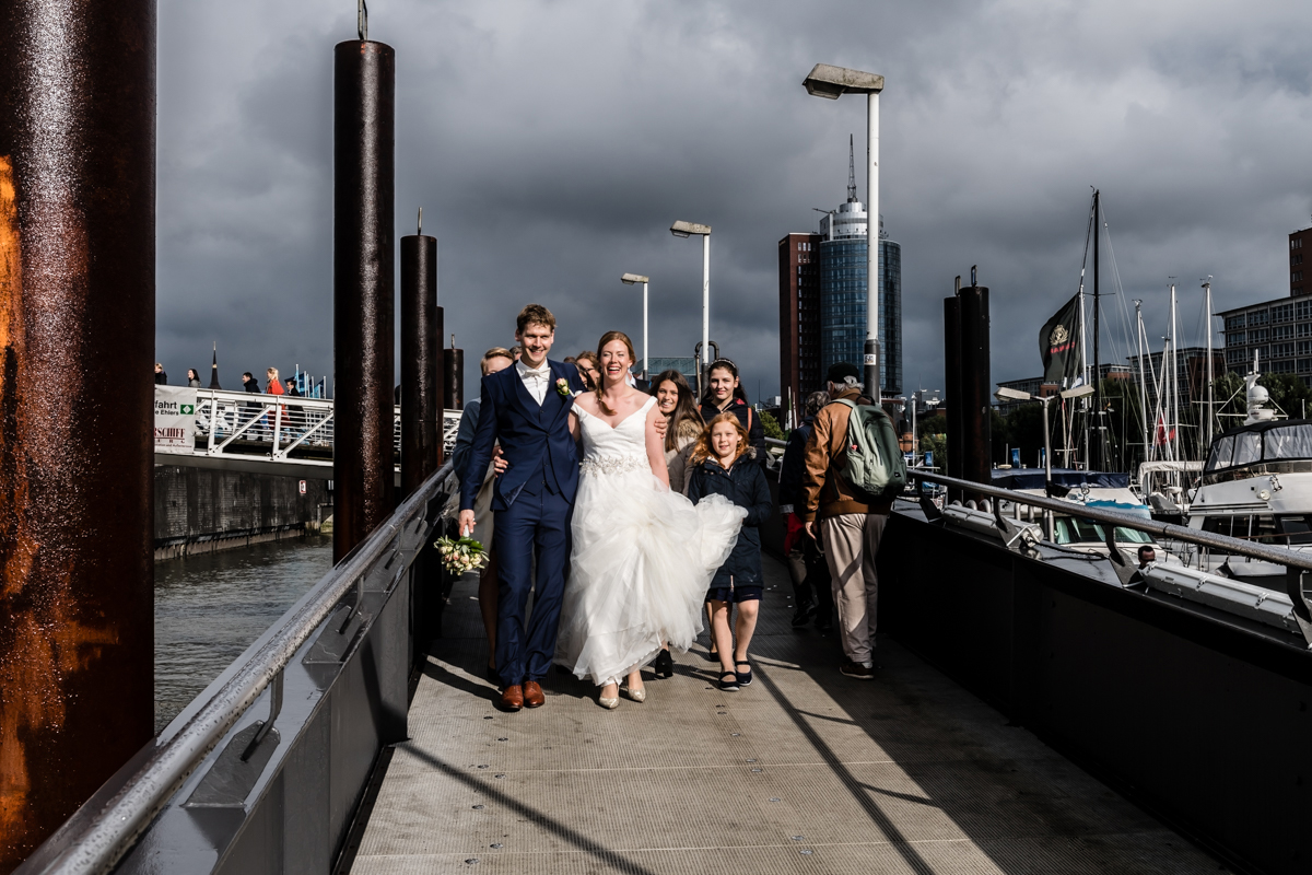 Hochzeitsfotograf im Hamburger Hafen
